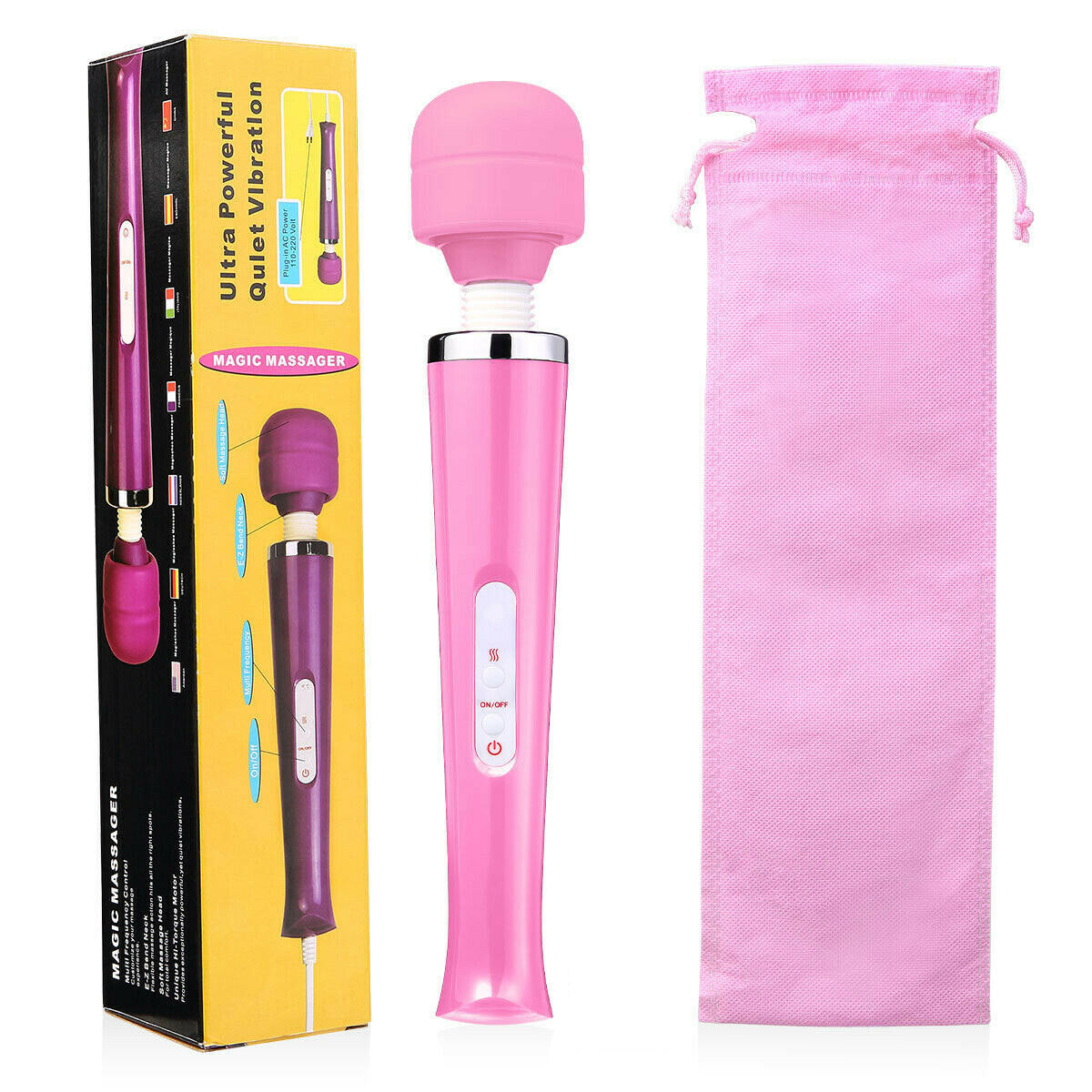 Magic Massage Wand Muscle Relaxation Massager 20 Speed Vibrating Full Body Therapy Motor Vibration