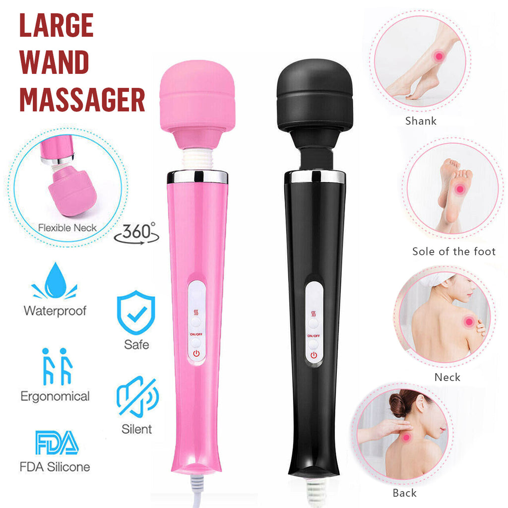 Magic Massage Wand Muscle Relaxation Massager 20 Speed Vibrating Full Body Therapy Motor Vibration