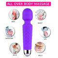 Magic Massage Wand Muscle Relaxation Massager 20 Speed Vibrating Full Body Therapy Motor Vibration